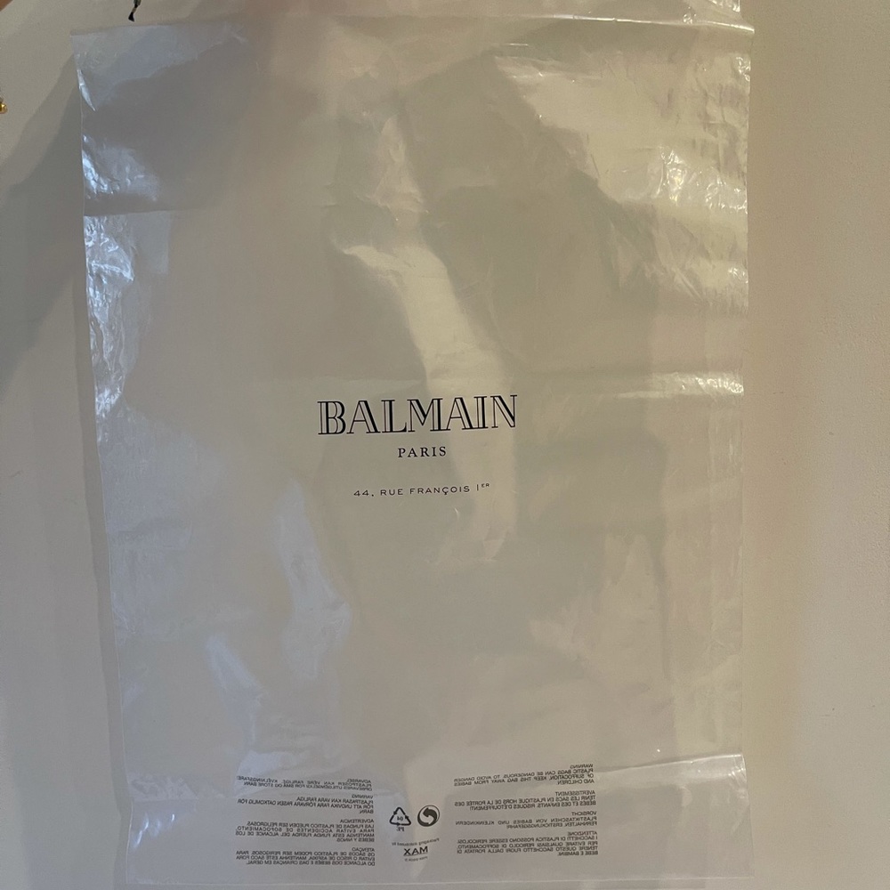 Balmain T-Shirt / Blouse plastic storage Bag